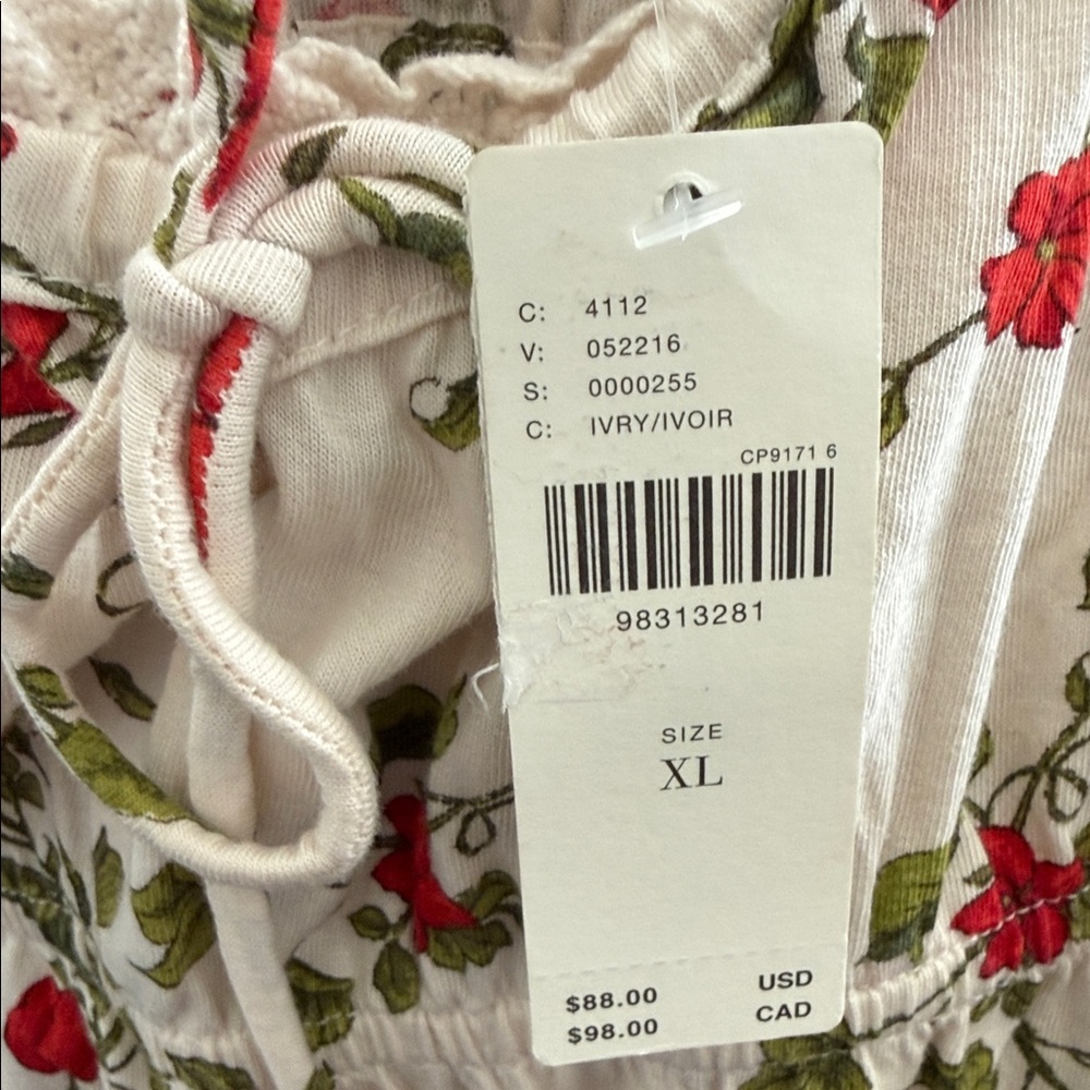 Maeve Short-Sleeve Sweetheart-Neck Peplum Top Size X-Large - Picture 6 of 7